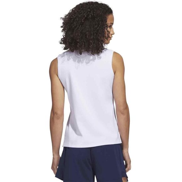 Adidas Women's Go-To Pique Sleeveless Polo - Picture 2 of 3